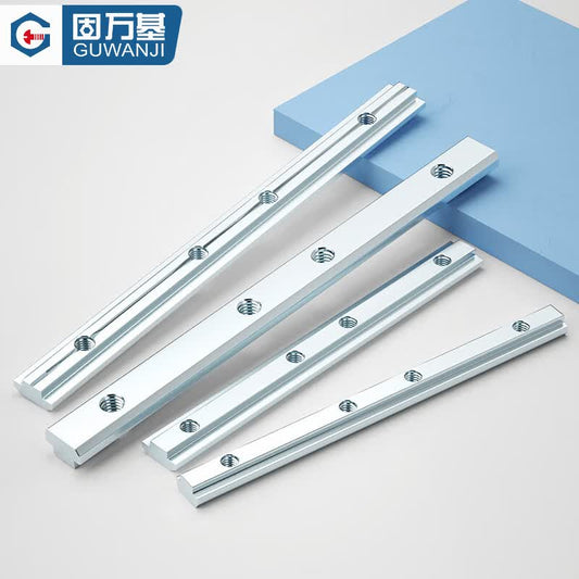 Guwanji GWJ-175 Profile Straight Connector, Aluminum Profile Straight Connector Splicing and Fixing Parts, National Standard, European Standard, Extended Groove, National Standard 40 Type - M6 [2 pieces]