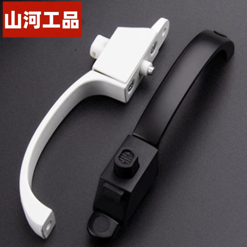 Shanhe Industrial Products Network: Window screen handles, window anti-theft bolts, locks, sliding door handles, hardware accessories, thick white handles *1; right-hand handle