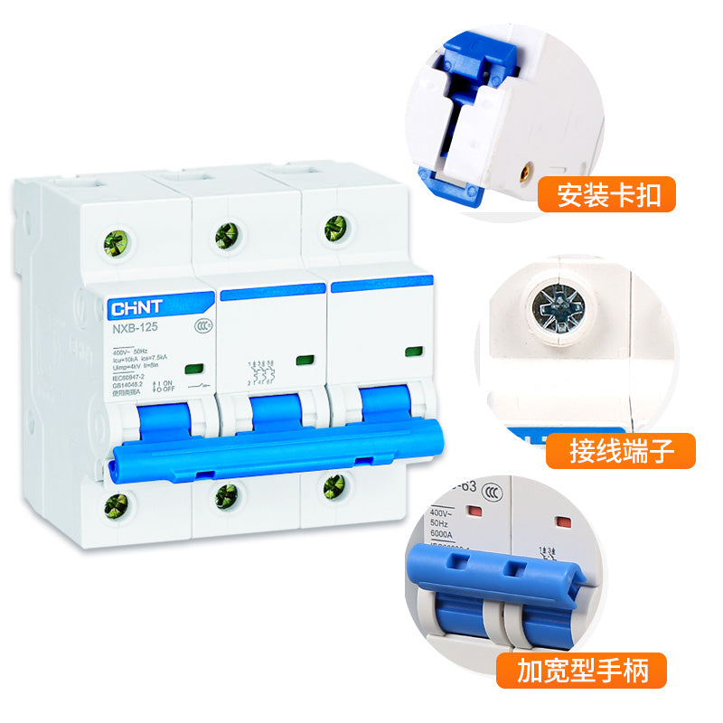 Chint NXB-125 3P 100A Small Circuit Breaker