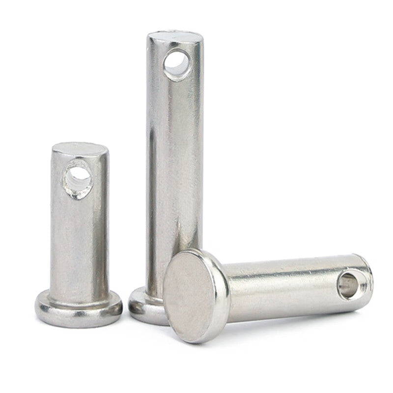 Jinglan 304 Stainless Steel Flat Head Cylindrical Positioning Pin with Hole M18*65 (1 set)