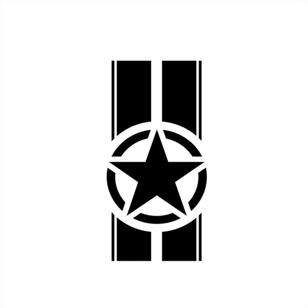 Car Hood Racing Sticker With Stripe Decal For Jeep Wrangler TJ LJ JK 45*110CM