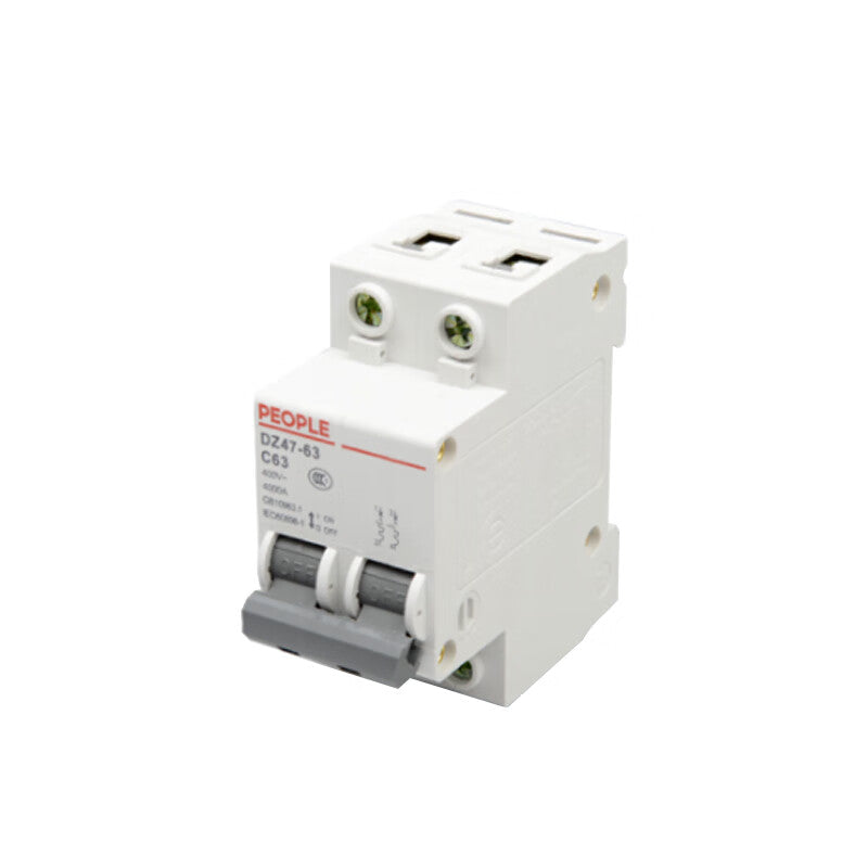 People's Electrical Appliances Small Circuit Breaker DZ47 Circuit Breaker DZ47 2P/C25