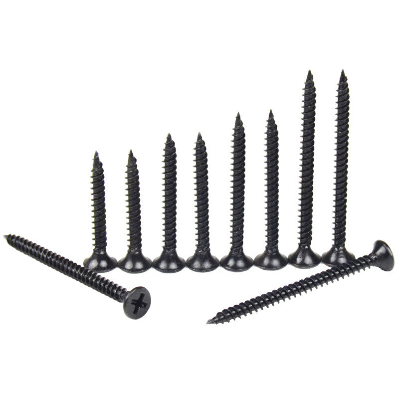 Kyoto drywall screws, high-strength gray phosphorus self-tapping screws, flat head Phillips head self-tapping screws, 3.5*35mm (400g per box), approximately 230 screws. Unit: box.