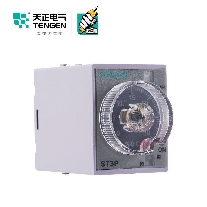 Tianzheng Electric TENGEN ST3PA-D AC220V rail-mounted time relay 03040160036
