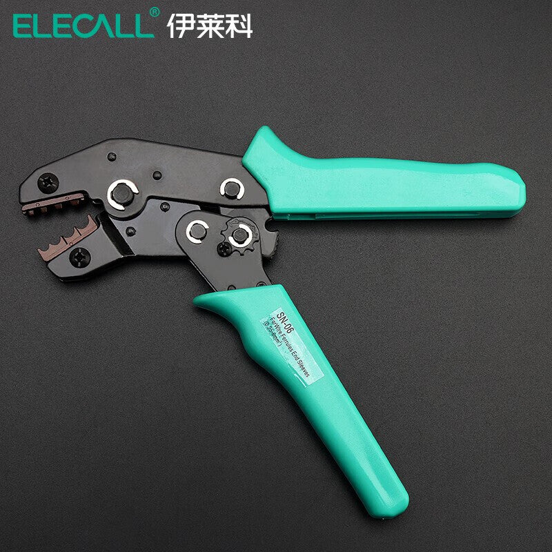 ELECALL Cold-Pressure Ratchet Type Bare Terminal Crimping Pliers SN-06 (0.5-6mm²)