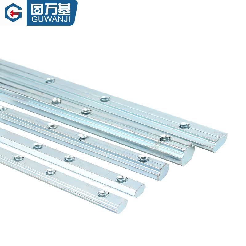 Guwanji GWJ-175 Profile Straight Connector, Aluminum Profile Straight Connector Splicing and Fixing Parts, National Standard, European Standard, Extended Groove, National Standard 40 Type - M6 [2 pieces]