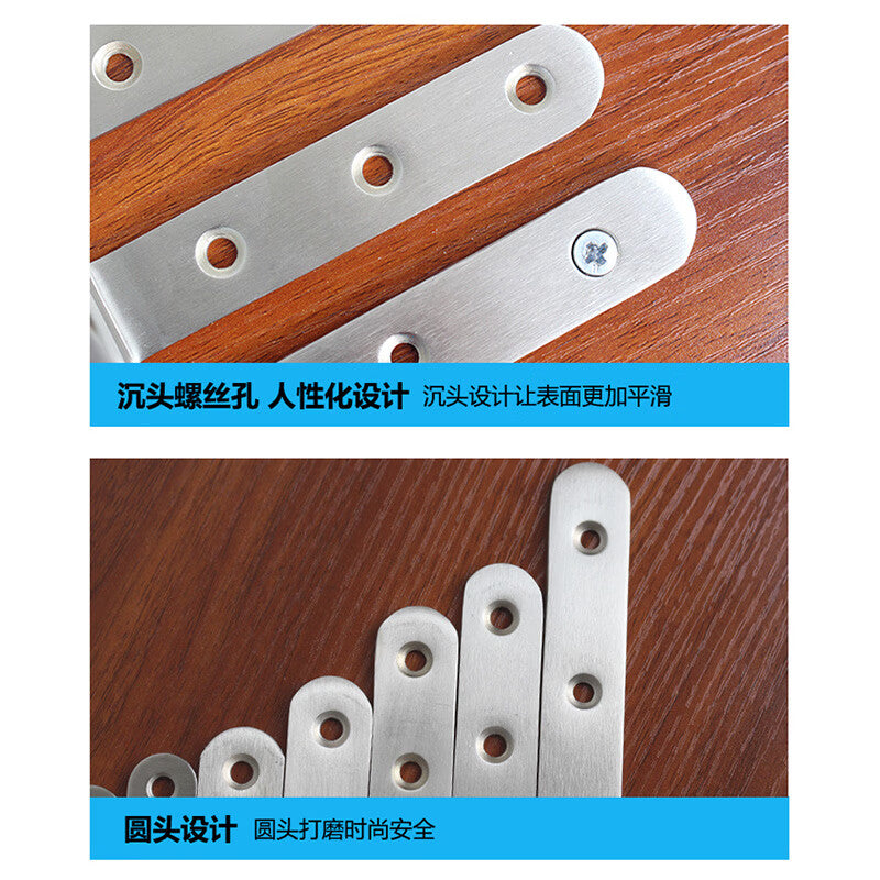Haisdic Stainless Steel Corner Brackets, 90-degree Right Angle Corner Brackets, L-shaped Corner Brackets, Fixing Brackets (with mounting screws), Size 6, 65×65×20mm (10 pieces), HKW-269