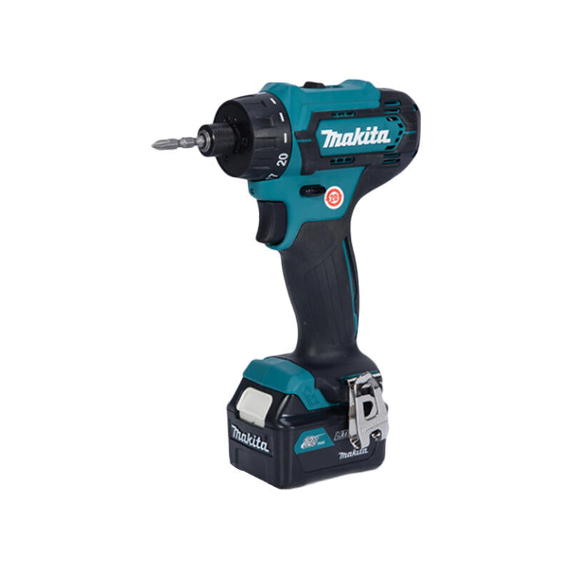 Makita Cordless Screwdriver Drill 6.35mm 12V 4.0Ah; DF033DSME