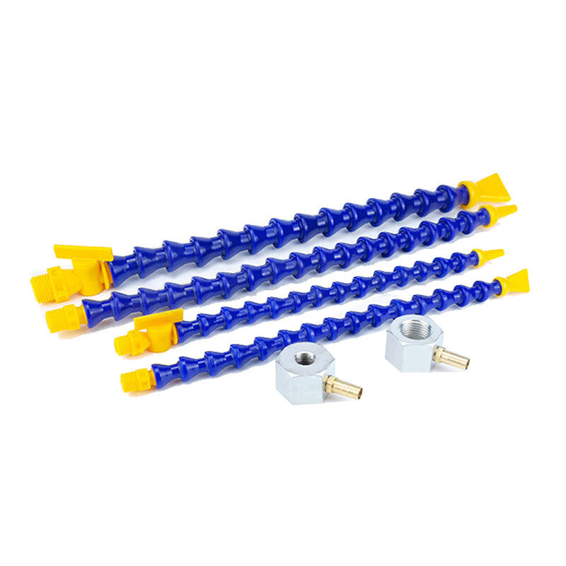 Xinguang Pneumatic Accessories: Plastic Universal Bamboo Joint Tube, Cooling Tube, Adjustable Nozzle Head Curved Tube, 2/30cm Cooling Tube (Round Nozzle), 2 pieces/set