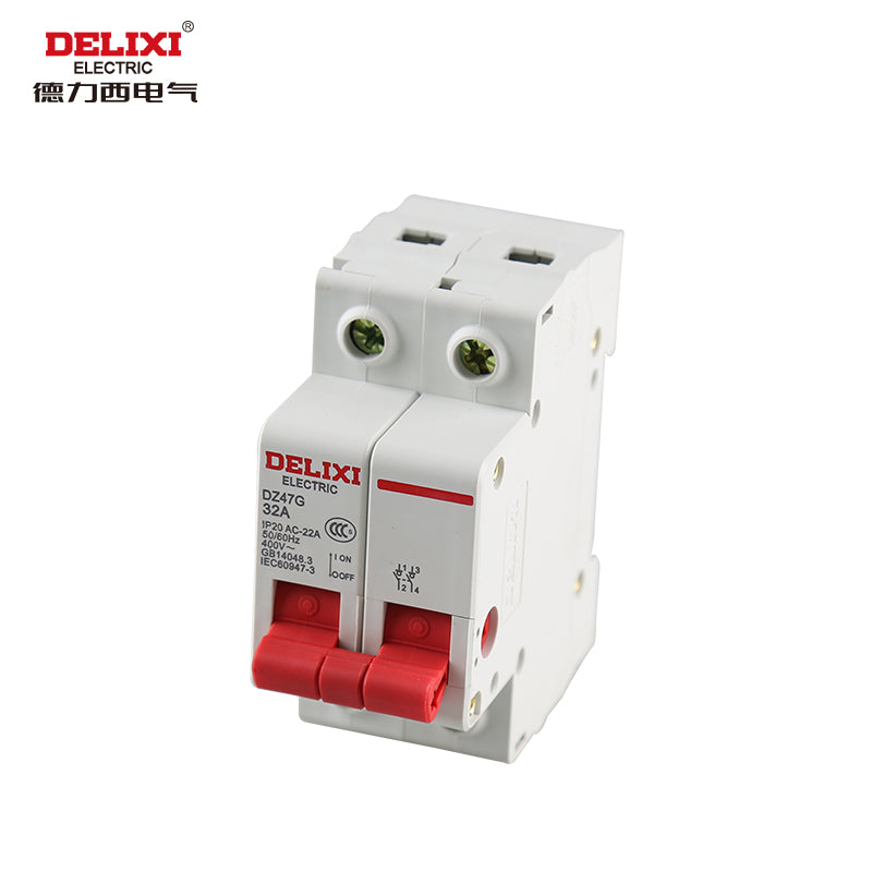 Delixi electrical isolation switch DZ47G-2P 63A
