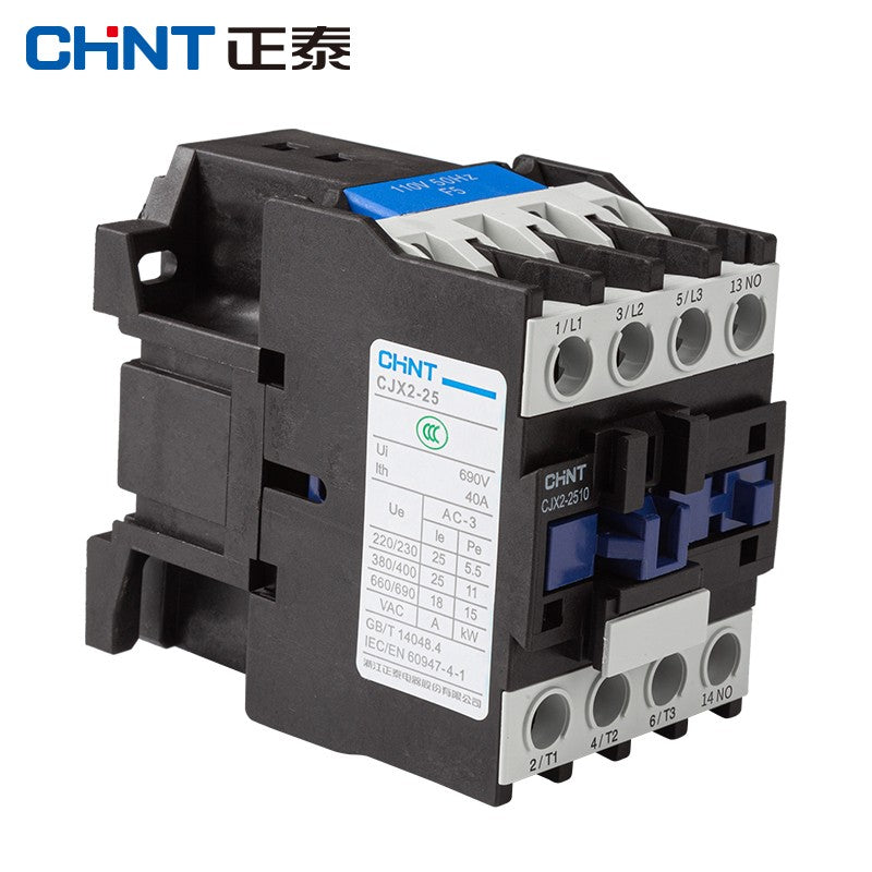 Chint CJX2-2510-380V AC Contactor 25A Relay for Electrical Control