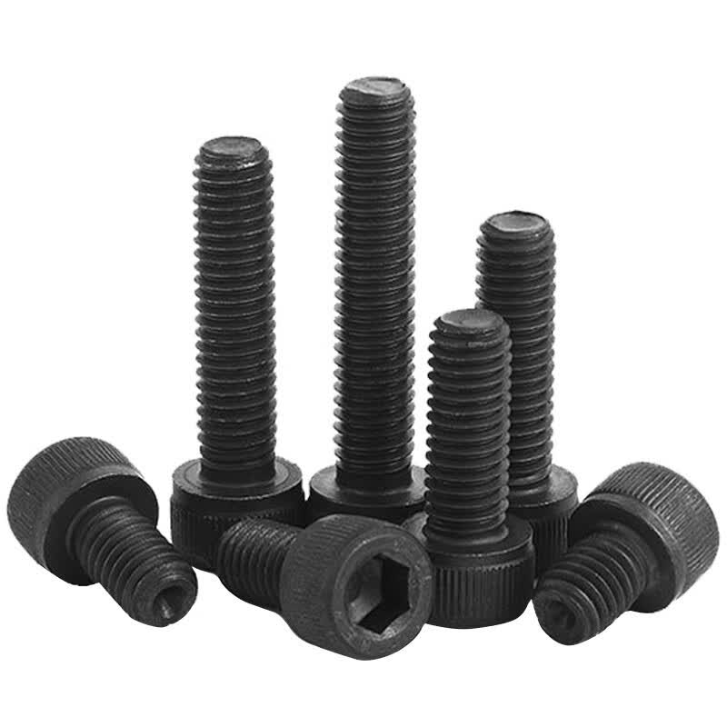 Bingyu BY-938 12.9 grade full thread socket head cap screw, socket head cap bolt, hex screw, M3 M4 M5 M6 DIN912, blackened, M4-0.7x30, 100 pieces