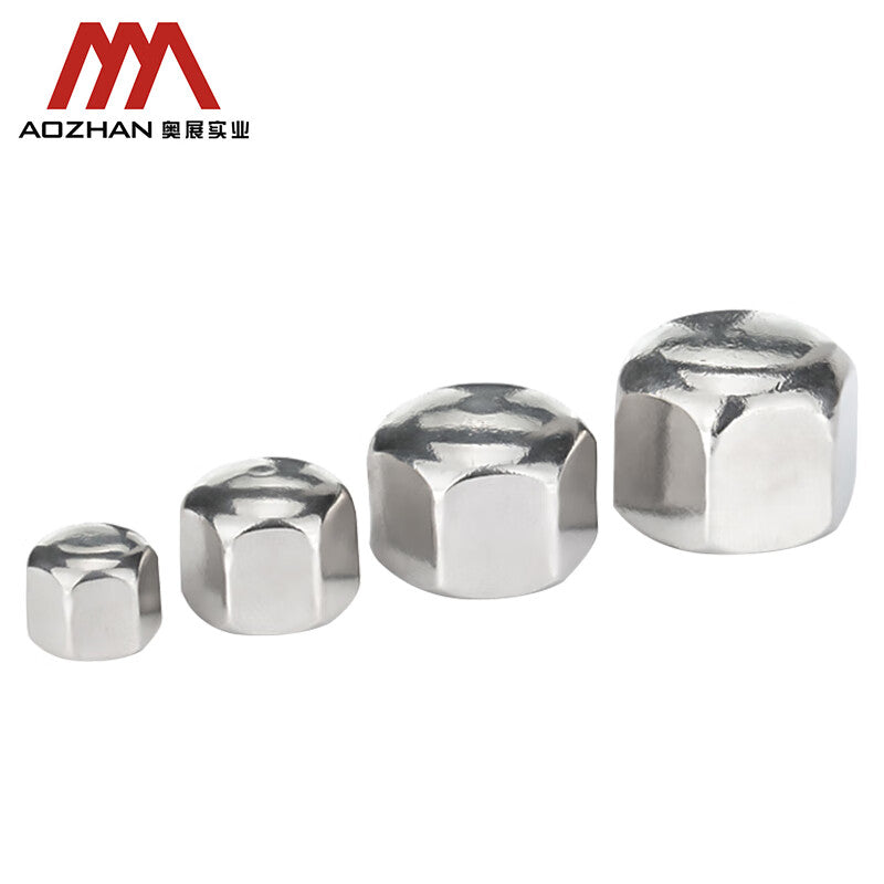 AOZHAN Industrial Co., Ltd. DIN917-304 Stainless Steel Hexagonal Cap Nuts, Standard Parts M5-M12 Series, M12 (200 pieces/box)