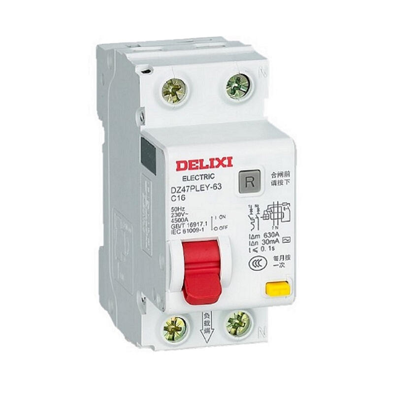 Delixi Electric leakage protection circuit breaker; DZ47PLEY-63 1P+ND 16A 30mA