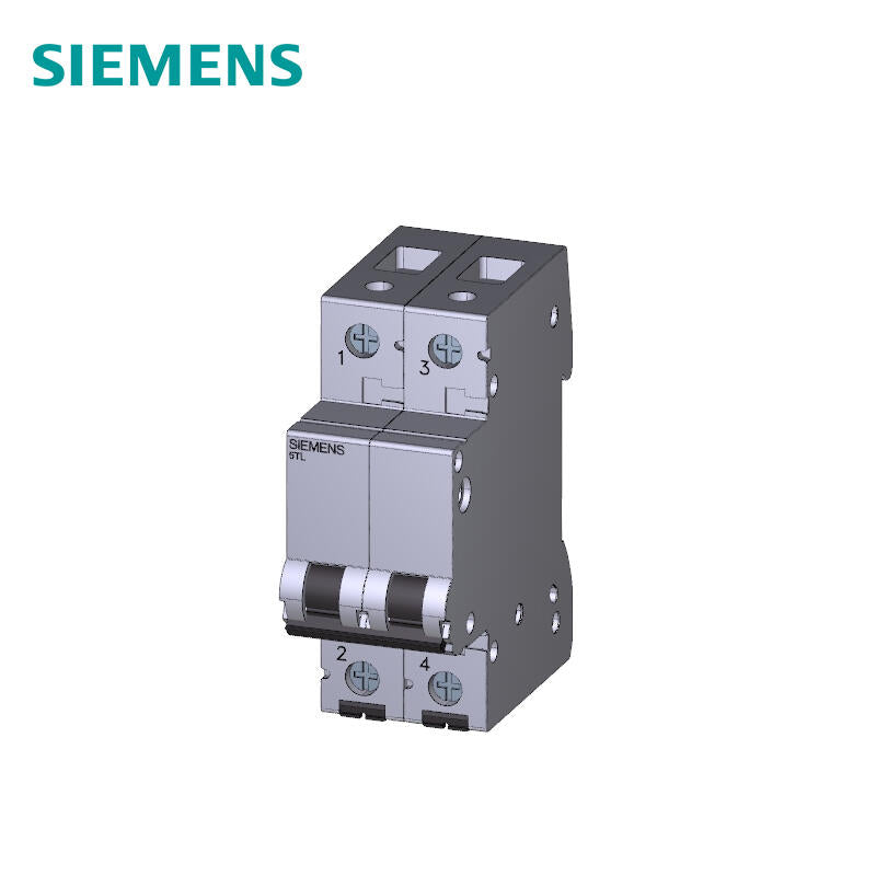 Siemens small isolation switch, 2P, 32A blue handle; 5TL1/SN 32A 2P