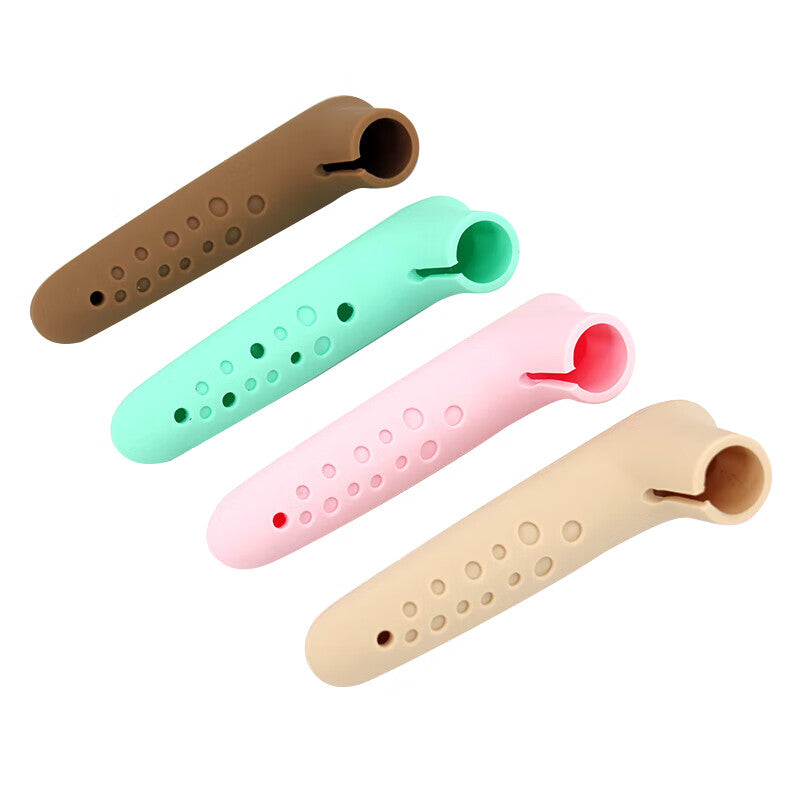 Jingu Lao Door Handle Protective Cover, L-shaped Anti-collision Child Safety Silicone Door Handle Glove, Beige, 2 Pieces, KZS-1117