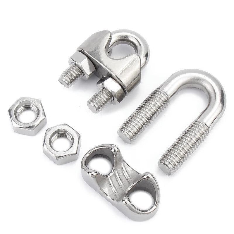 Shanhe Products 304 Stainless Steel Wire Rope Locking Clip Head 20mm (1 piece)