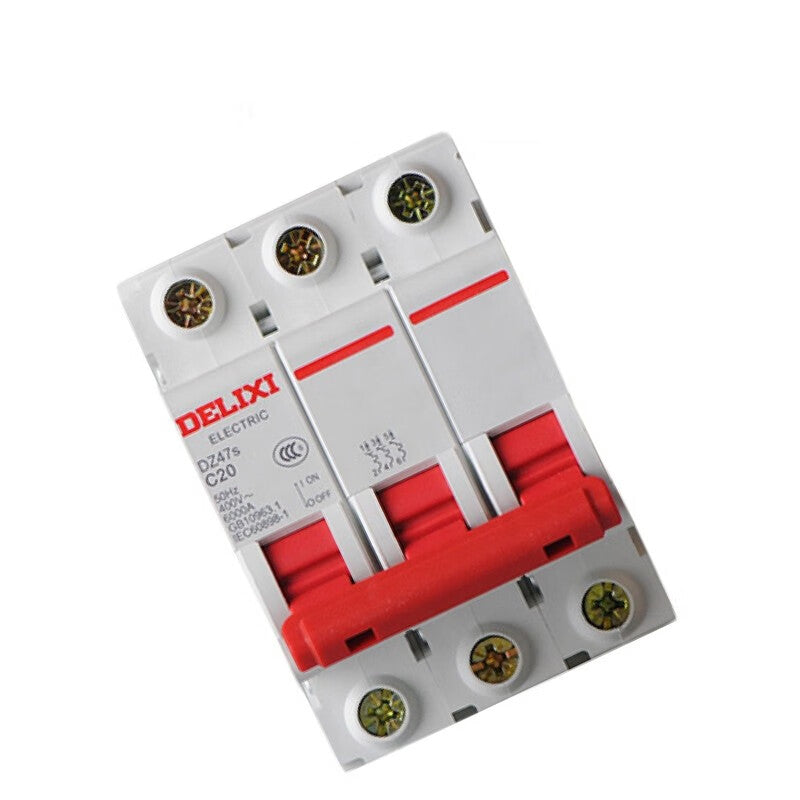 Delixi DZ47s C Type 3P 6A Small Circuit Breaker - Individual Unit