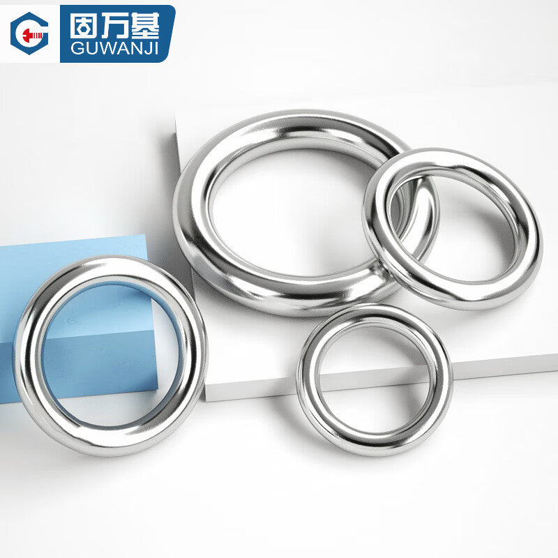 Guwanji GWJ-200 Ring Steel Ring, 304 Stainless Steel, Round Ring, O-ring, Hanging Ring, Solid Seamless Steel Ring, Hammock Yoga Connecting Ring, M6x100 [1 piece]