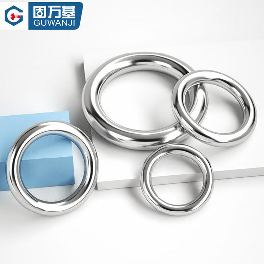 Guwanji GWJ-200 Ring Steel Ring, 304 Stainless Steel, Round Ring, O-ring, Hanging Ring, Solid Seamless Steel Ring, Hammock Yoga Connecting Ring, M6x100 [1 piece]