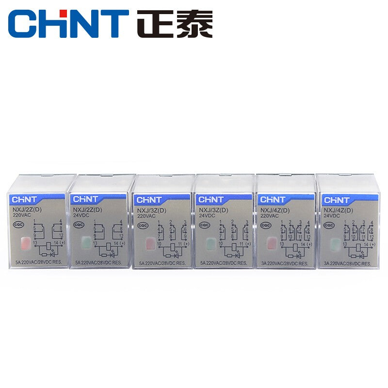 Chint (CHNT) NXJ-AC220V-3Z1-D small intermediate electromagnetic relay plug-in type (base photographed separately)