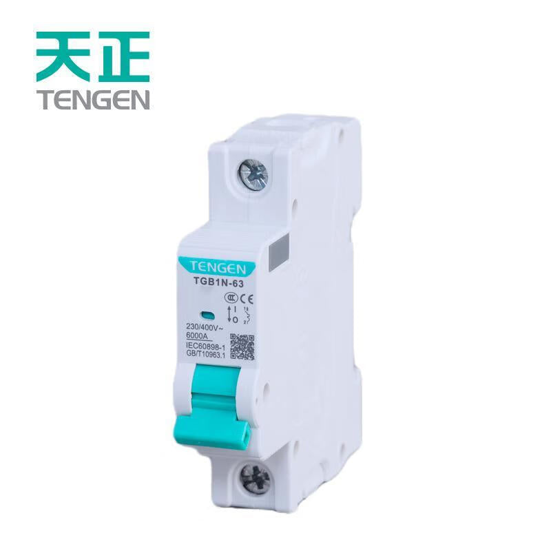 Tianzheng Electric TGB1N series 63 frame air switch small circuit breaker short circuit overload protection type C 1P 32A (Xiangyun 3.0) 335012800585