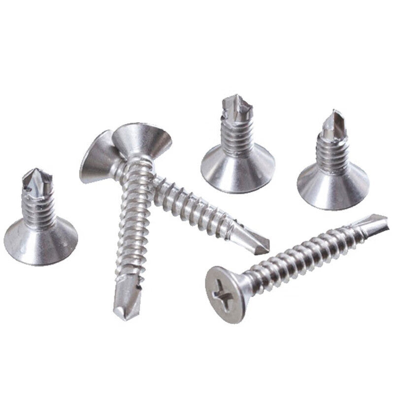 Winstein 410 Stainless Steel Countersunk Self-Drilling Dovetail Screws ST4.2×25 (100 pieces) DIN7504P WSX211