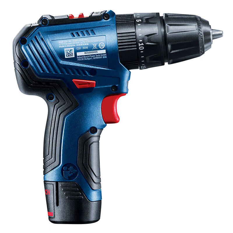 BOSCH Lithium-ion rechargeable brushless impact drill (2 batteries, 1 charge, 2.0Ah); GSB 12V-30 dual battery