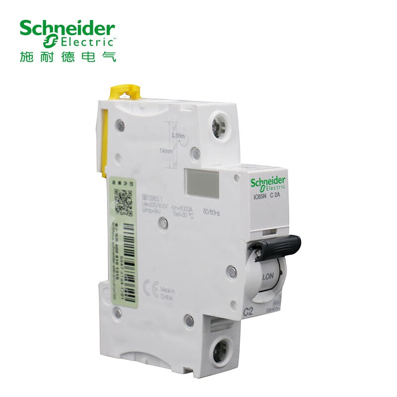 Schneider air switch A9 series IC65N small circuit breaker 1P single pole C type 2A air open main switch A9F18102