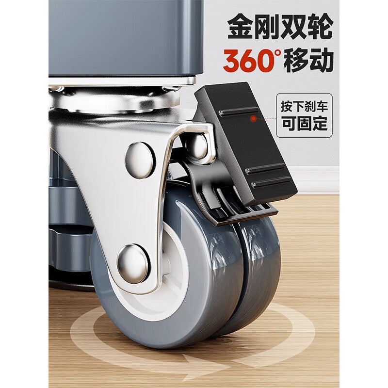 1000-speed wheel washing machine base with universal casters, suitable for both front and rear washing machines, refrigerator heightening casters, shockproof bracket, white 24-wheel pair, standard model.