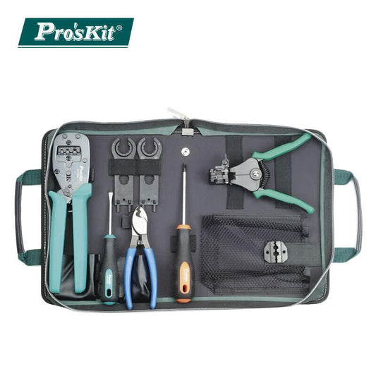 Baogong Solar Cutting, Stripping and Pressing Tool Set, 8 sets/box; PK-2061