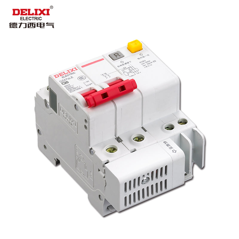 Delixi air switch small circuit breaker with leakage protection DZ47sLE 2P C 20A