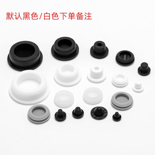 Ren Dian rubber plug, silicone stopper, hole sealing tool, T-type high temperature resistant screw, waterproof and leak-stopping plastic small hole cap T-10.5mm (suitable for 10-hole diameter (30 pieces))