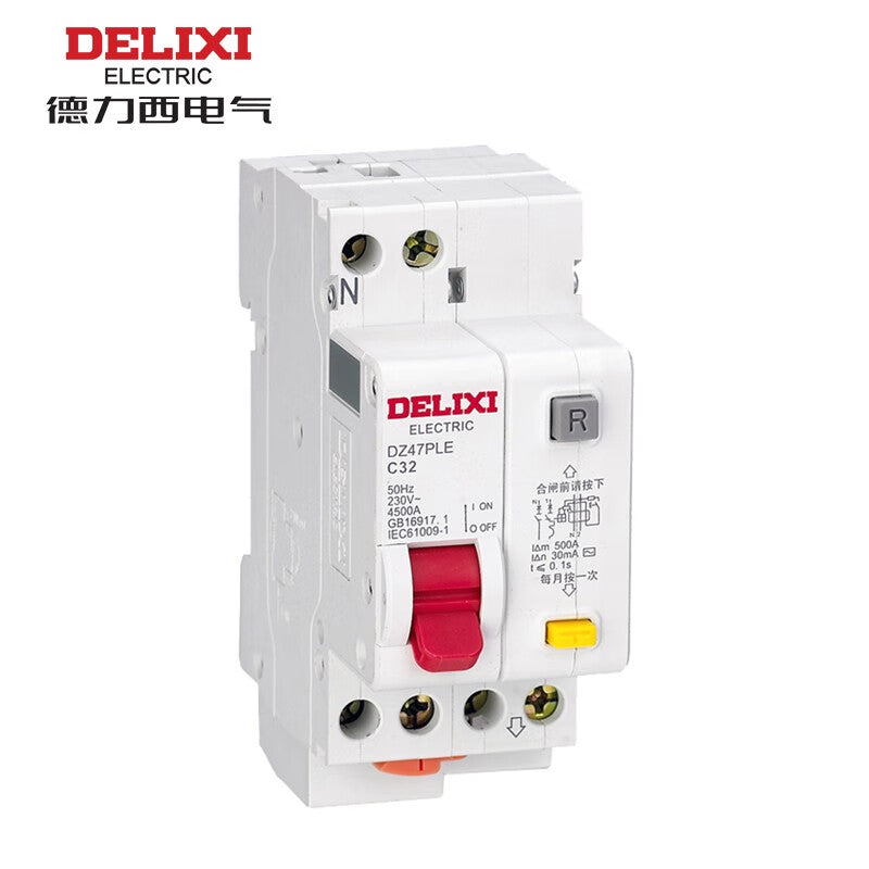 Delixi DZ47PLE 1P+ND 16A 4.5KA 30mA electronic AC 230VAC DZ47PLED16 miniature leakage protection circuit breaker