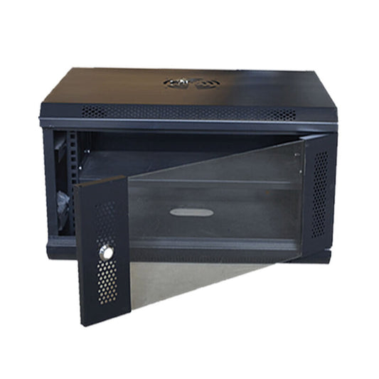 Jiuzhen switch router cabinet JZ6U01 wall-mounted integrated network cabinet thickness 0.5mm width 550 depth 400 height 300mm glass door