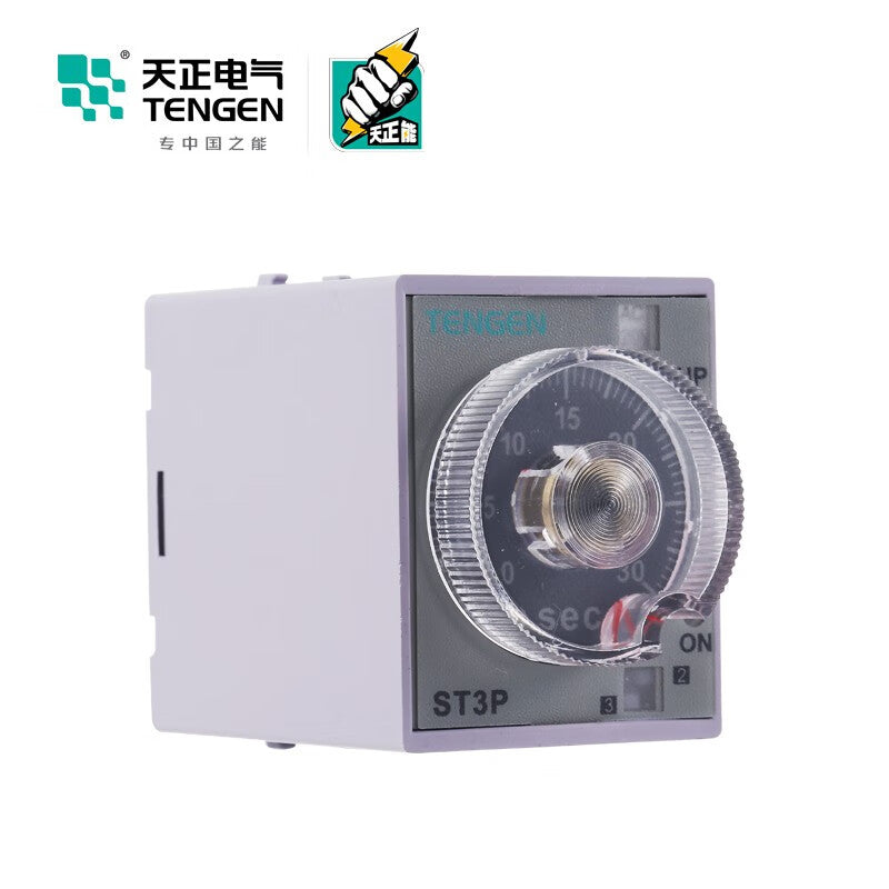 Tianzheng Electric TENGEN ST3PA-A AC220V rail-mounted time relay 03040160008