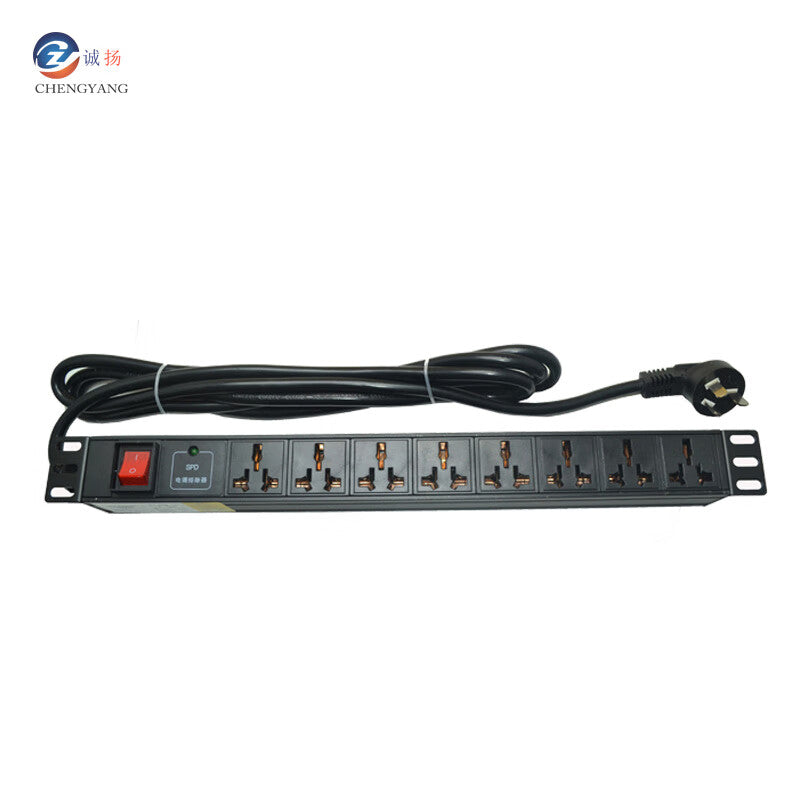 Chengyang network cabinet wall cabinet switch cabinet weak current monitoring small cabinet 6-bit 10A dedicated PDU power supply
