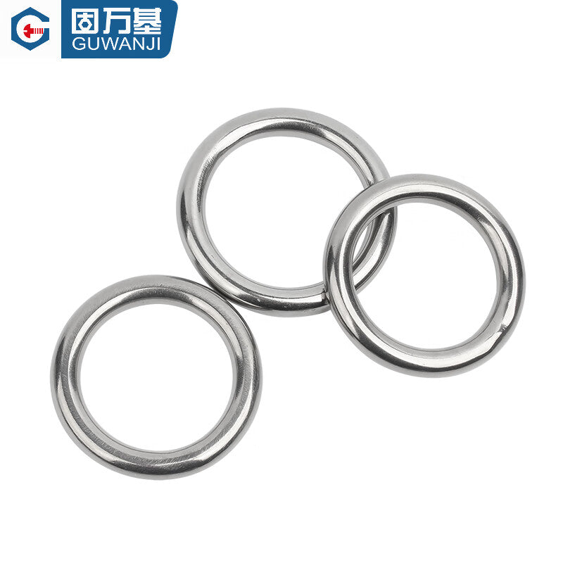 Guwanji GWJ-200 Ring Steel Ring, 304 Stainless Steel, Round Ring, O-ring, Hanging Ring, Solid Seamless Steel Ring, Hammock Yoga Connecting Ring, M6x100 [1 piece]