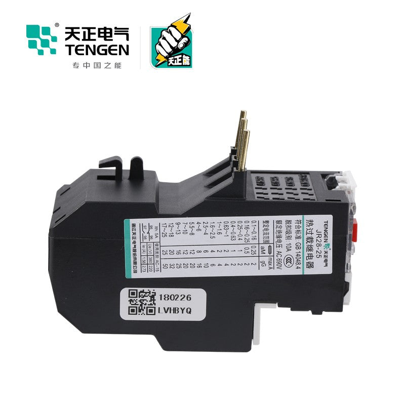 Tianzheng Electric TENGEN JR28-25 17-25A overload phase failure thermal protection relay 03030010056