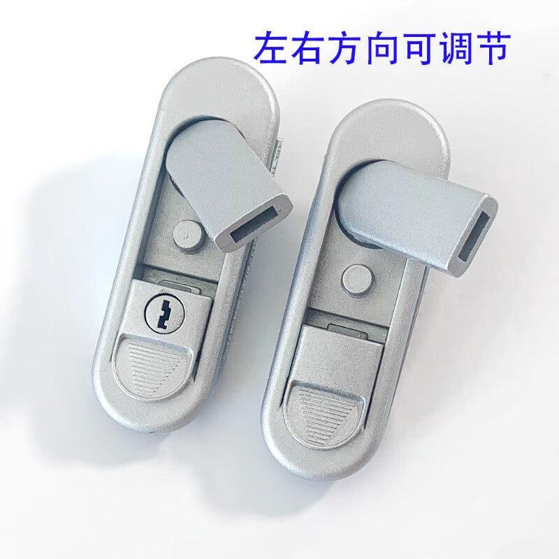 Pango Precision Electrical Distribution Box Lock Cabinet Lock Front Door Lock Jump-Type Handle AB302-2 (Keyless Zinc Alloy)