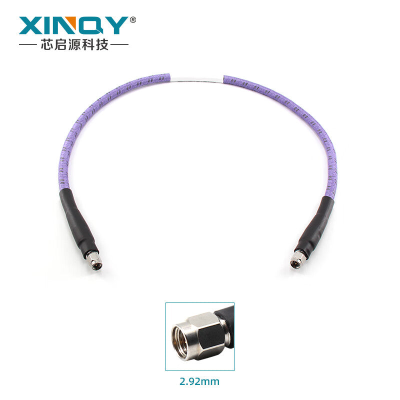 XINQY 2.92mm Millimeter Wave RF Cable, 40G Armored Test Cable Assembly, Armored VNA RF Cable, Network Analyzer Test, 2.92 Male to 2.92 Male, 1m