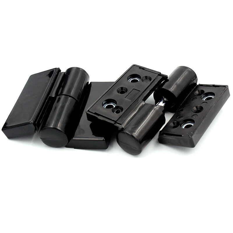 Thousand-speed wheel public toilet door partition hinge, plastic folding door hinge, folding door hinge, one hinge for left and one for right, plastic.