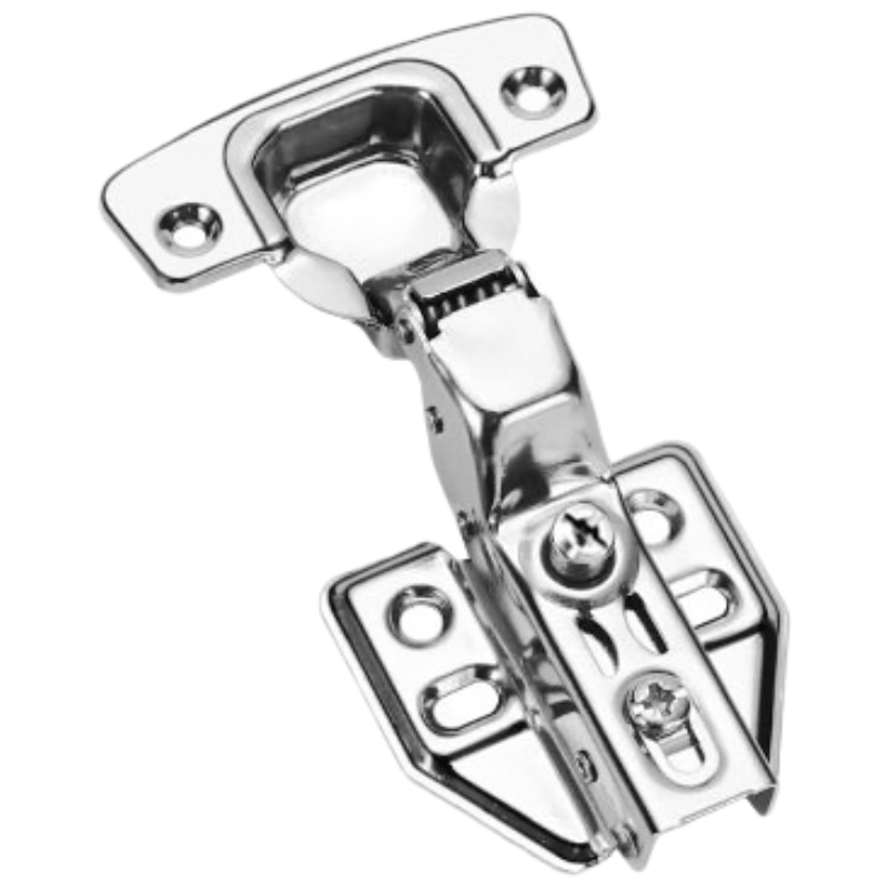 Primary-grade cabinet door hinges, stainless steel hydraulic soft-close wardrobe door hinges, damping aircraft hinges, open-end large bend, 2-pack.