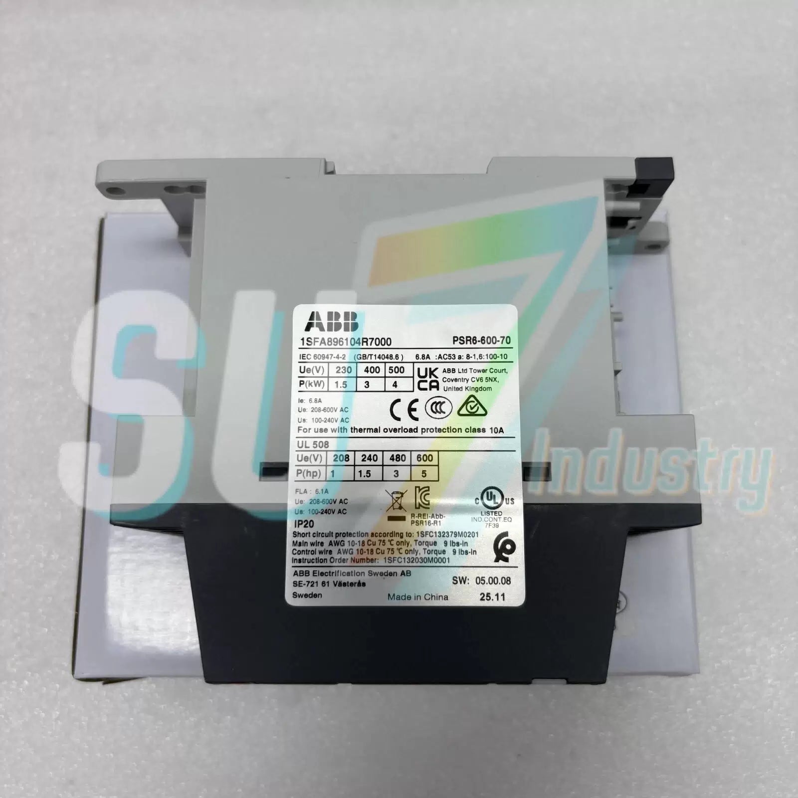 ABB PSR6-600-70 1SFA896104R7000 soft starter# 1pcs    In Box [2]
