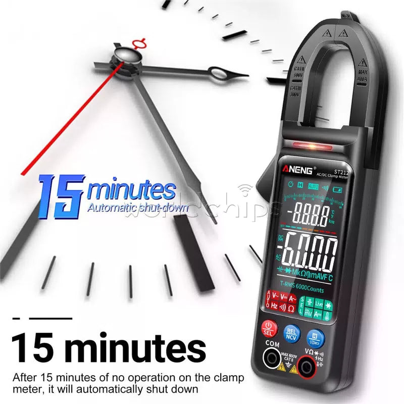 ANENG ST212 Pro Digital Clamp Meter 6000 Counts Voltage Current NCV Multimeter [9]