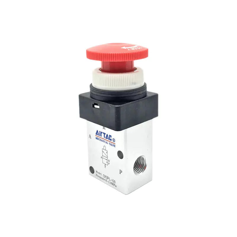 AirTAC Parking Rotary Button Manual Valve (1/4); CM3PL08R [2]