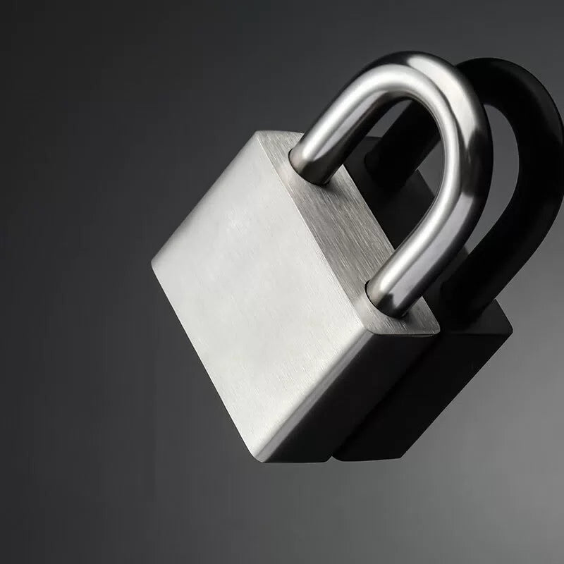 Basic open-type padlock, anti-theft and anti-pry padlock for warehouses, truck doors, and home use, 40mm open-type (4 keys). [4]
