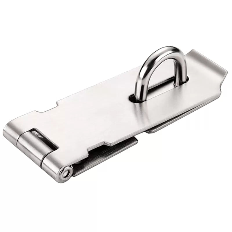 Basic stainless steel latch, door bolt, anti-theft padlock, latch, door lug, surface-mounted bolt, thickened 4-inch latch. [1]