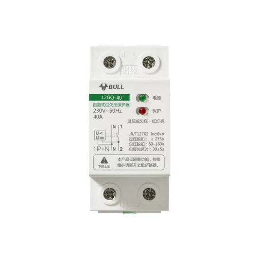 Bull LZGQ-63/40A Voltage Protector 230V 1P+N Self-Resetting [2]
