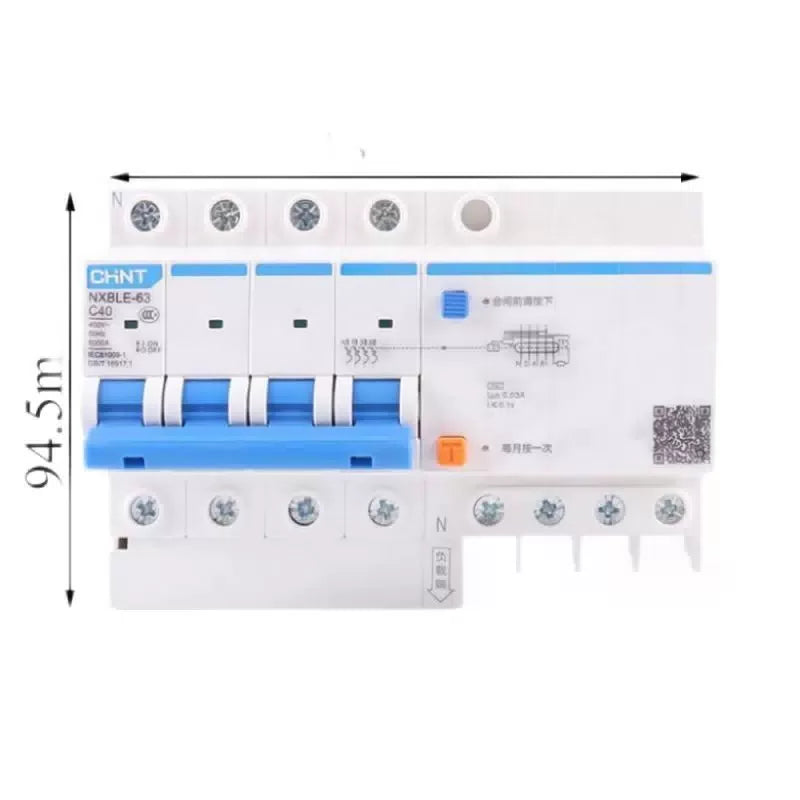 Chint NXBLE-63 4P C40 Leakage Circuit Breaker Protector [1]